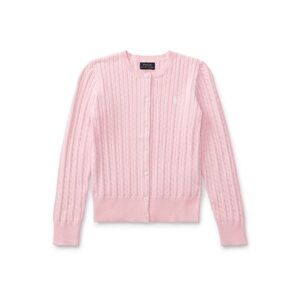 Polo Ralph Lauren Pink Cable Knit Cardigan NWT SZ: LG 12-14